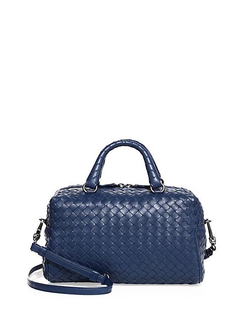 Bottega Veneta - Woven Lambskin Top Handle Satchel