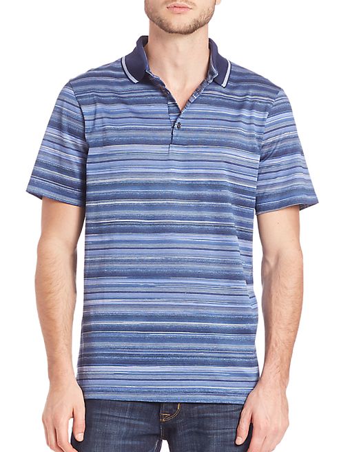 Saks Fifth Avenue Collection - Pique Striped Polo