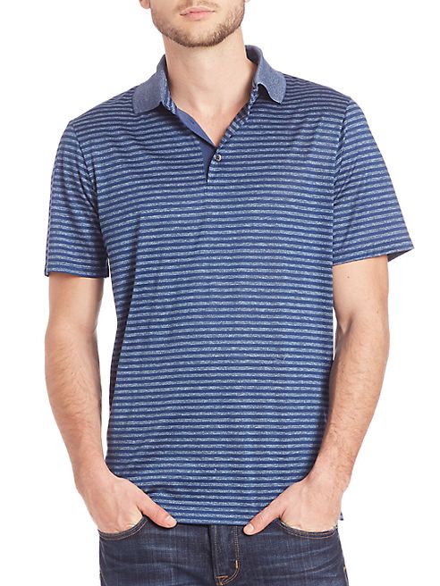 Saks Fifth Avenue Collection - Melange Striped Polo