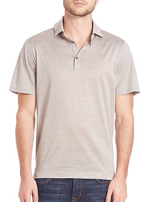 Saks Fifth Avenue Collection - Contrast Stripe Polo