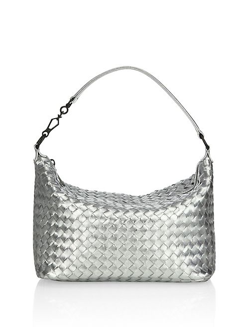 Bottega Veneta - Medium Woven Leather Hobo Bag