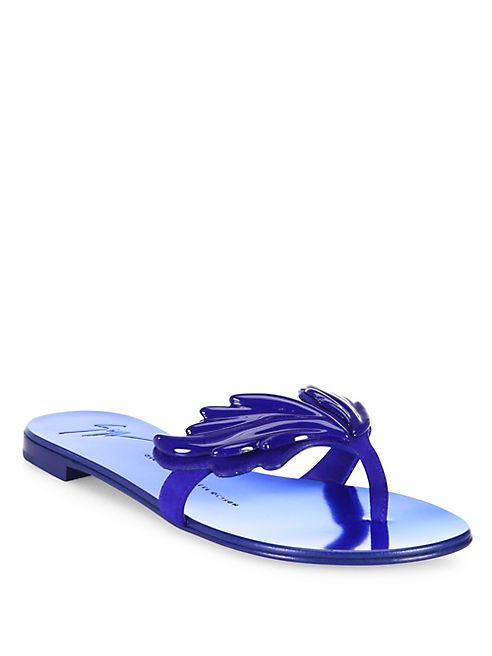 Giuseppe Zanotti - Suede Wing Thong Sandals