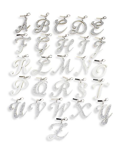 Edie Parker - Glittered Acrylic Letter Charm