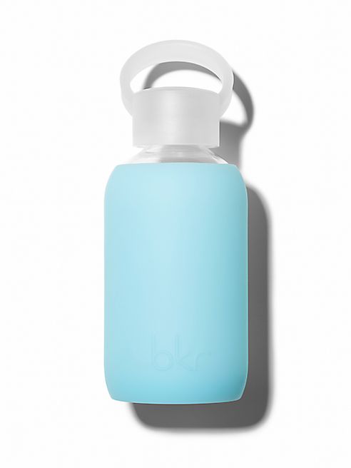 bkr - Sheer Aqua Sky-Blue Glass Water Bottle/8.4 oz.