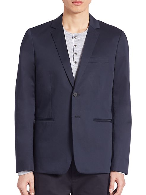 Vince - Cotton Sateen Unconstructed Jacket