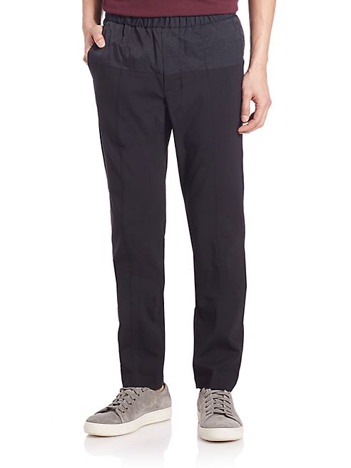 Vince - Mixed Media Wool City Trousers