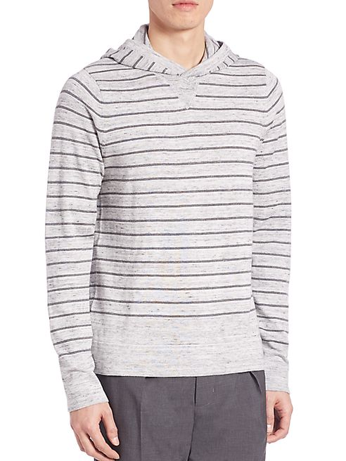 Vince - Jaspe Striped Hooded Sweater