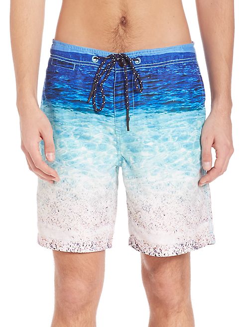 Surfside Supply Co. - Beach Print Photo Real Swim Trunks