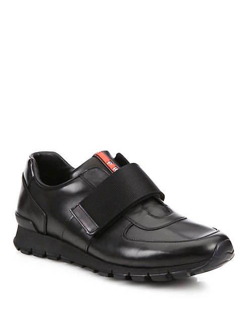 Prada - Low Leather Sneakers