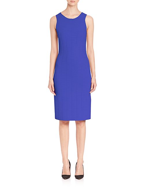 Giorgio Armani - Sleeveless Ottoman Fitted Dress