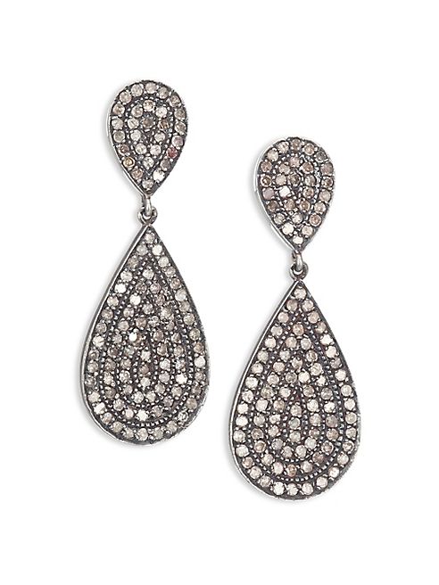 Nina Gilin - Diamond Teardrop Earrings