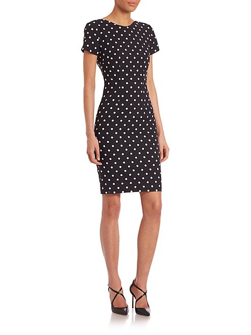 Carolina Herrera - Icon Collection Polka Dot Cotton Dress