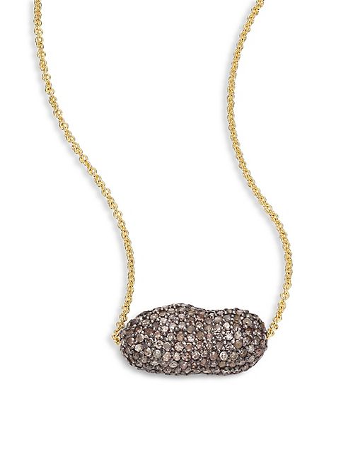 Nina Gilin - Diamond & 14K Yellow Gold Pendant Necklace