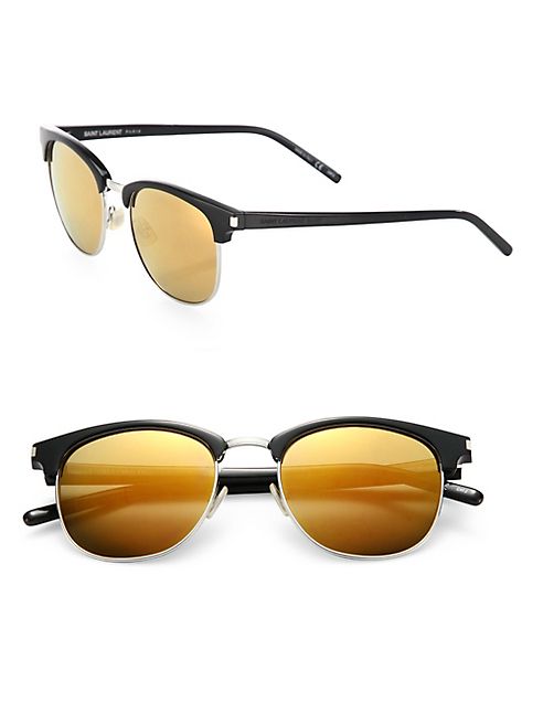 Saint Laurent - 52mm Mirrored Surf Sunglasses