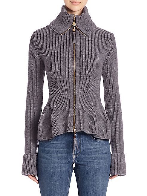 Alexander McQueen - Knit Peplem Jacket