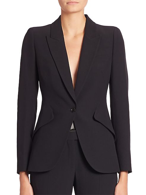 Alexander McQueen - Solid One-Button Blazer