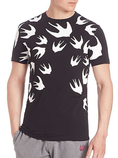 McQ Alexander McQueen - Flocked Swallow T-Shirt