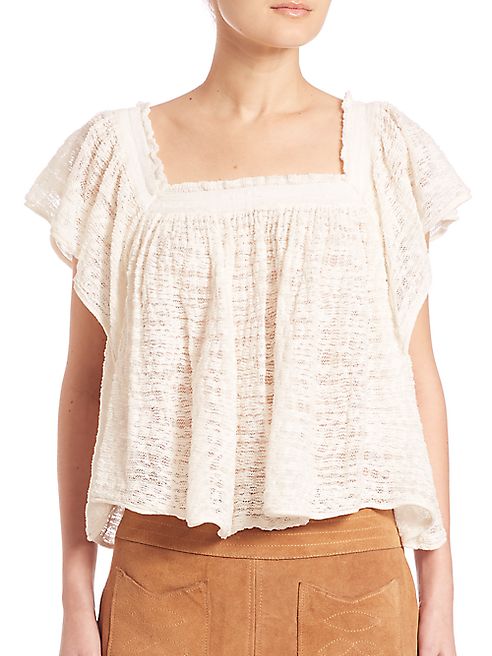 Free People - Flutter Sleeve Top