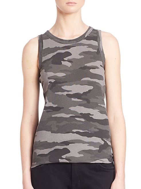 Current/Elliott - Sleeveless Camo Muscle Tee