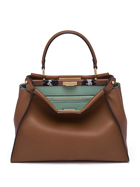 Fendi - Peekaboo Leather Satchel