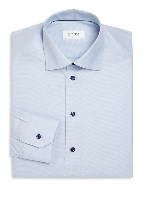 Eton - Textured Button Front Shirt