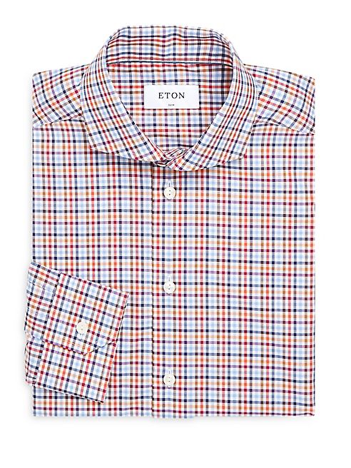 Eton - Slim-Fit Checkered Shirt