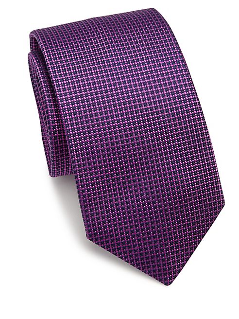 - Check Silk Tie