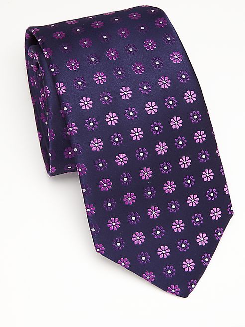 Eton - Daisy Printed Silk Tie