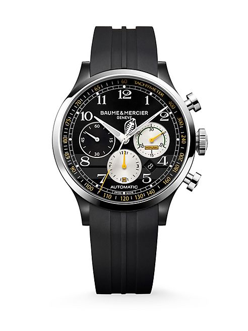 Baume & Mercier - Capeland Shelby® Cobra 10281 Limited Edition Stainless Steel & Rubber Strap Watch