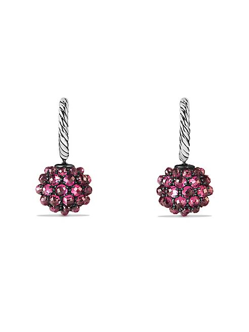 David Yurman - Osetra Drop Earrings with Rhodalite Garnet