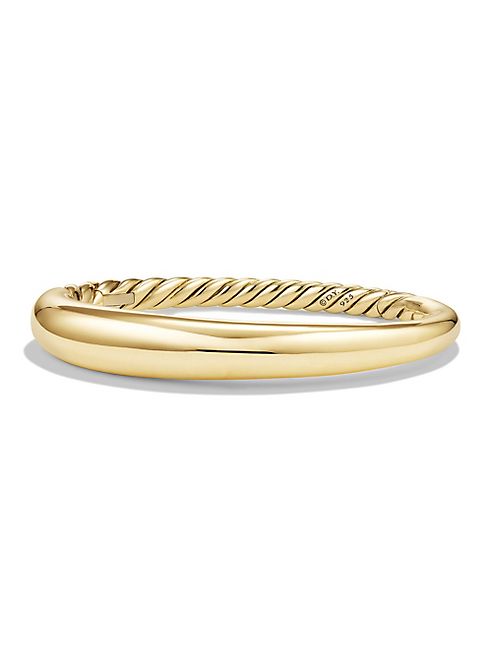 David Yurman - Pure Form Smooth Bracelet in 18K Yellow Gold