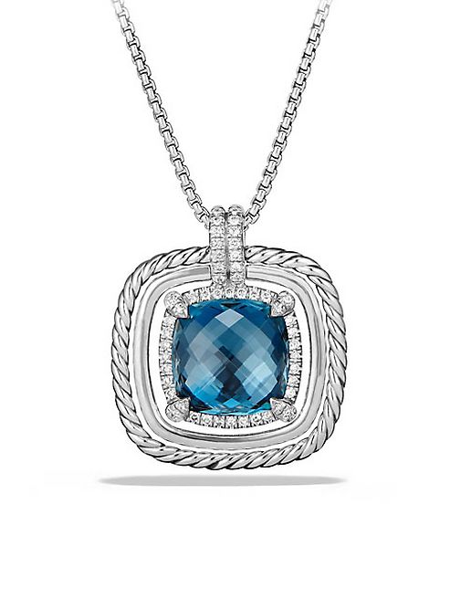 David Yurman - Châtelaine Pave Bezel Enhancer with Hampton Blue Topaz and Diamonds