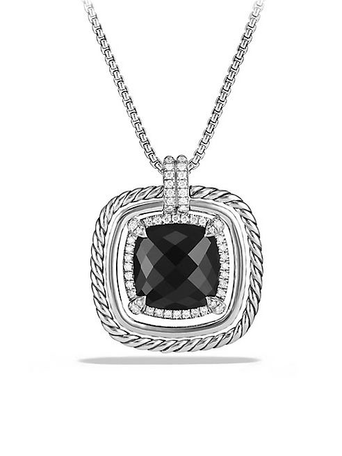 David Yurman - Châtelaine Pave Bezel Necklace with Black Onyx and Diamonds