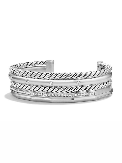 David Yurman - Stax Narrow Bracelet with Diamonds