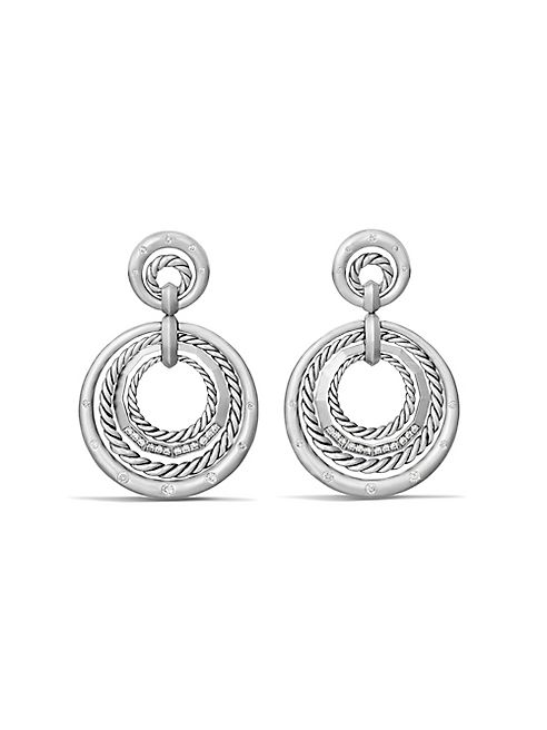 David Yurman - Stax Drop Earrings with Diamonds