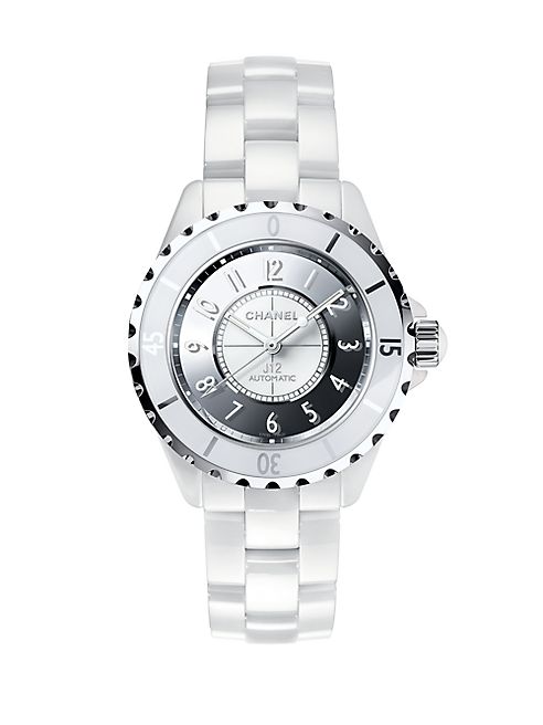 CHANEL - J12 Mirror Ceramic & Stainless Steel Bracelet Watch