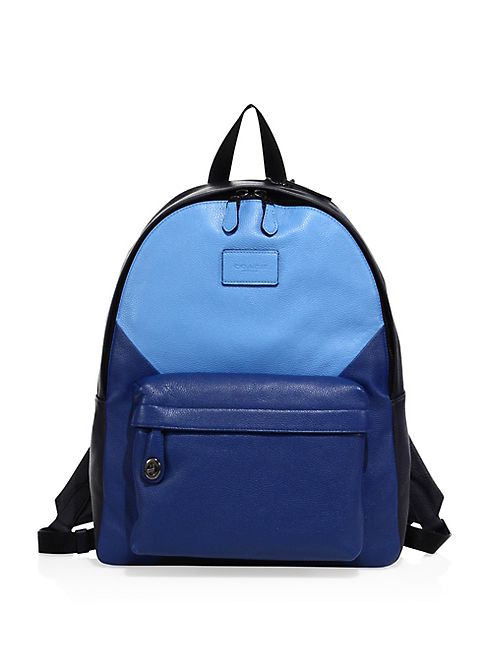 COACH - Pebbled Leather Patch Backpack