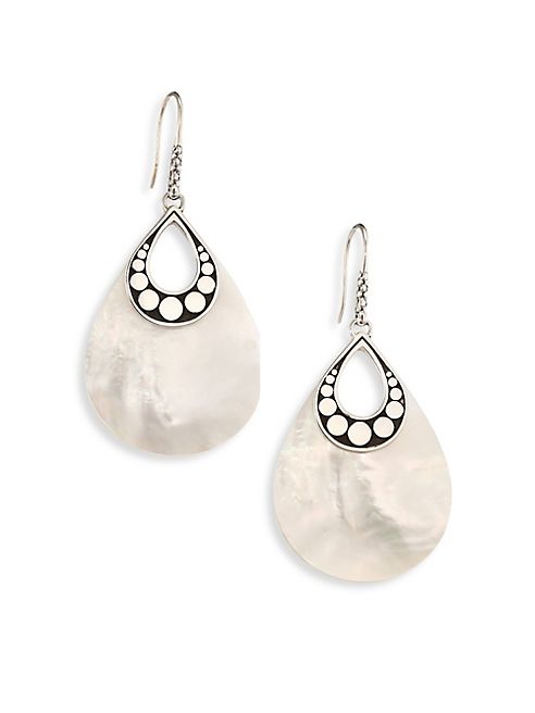 John Hardy - Dot Mother-Of-Pearl & Sterling Silver Drop Earrings