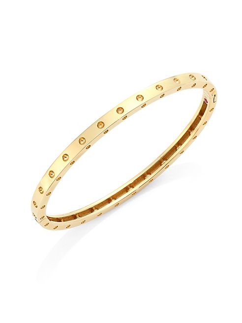 Roberto Coin - Pois Moi 18K Yellow Gold Oval Bangle Bracelet