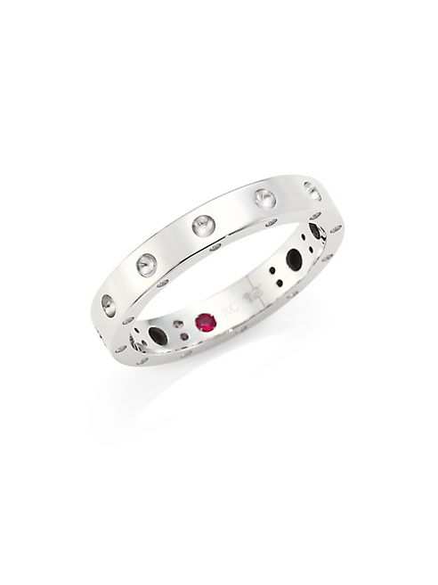 Roberto Coin - Pois Moi 18K White Gold Band Ring