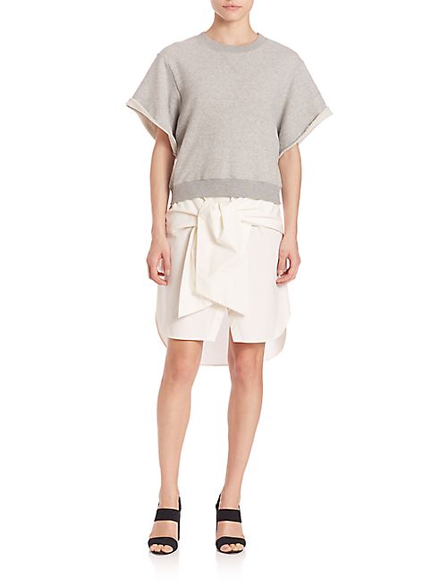 Derek Lam 10 Crosby - Rolled Sleeve Two-in-One Dress