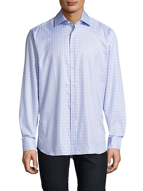 Canali - Plaid Casual Button-Down Shirt