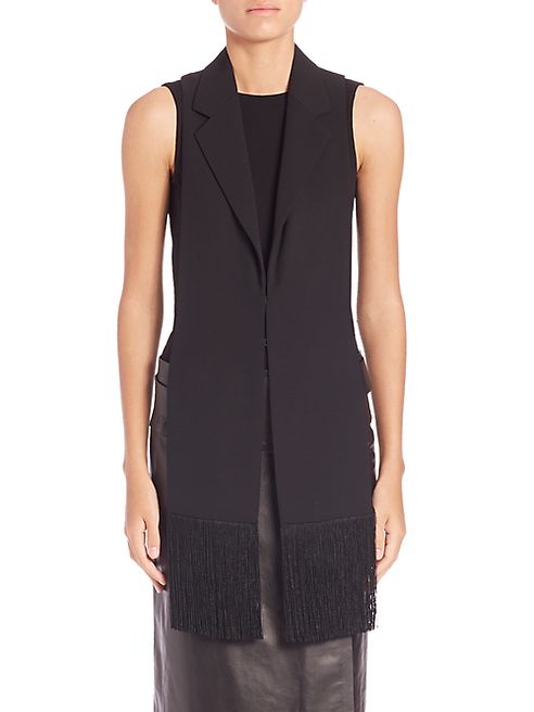 Maison Margiela - Satin Fringed Vest