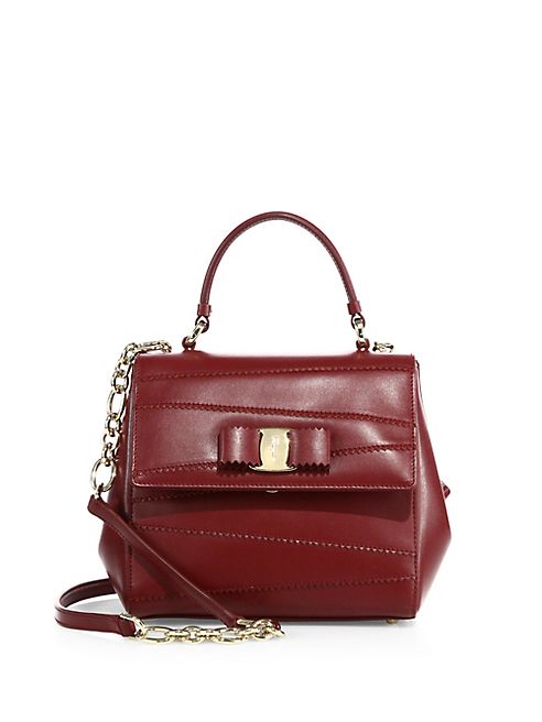 Salvatore Ferragamo - Vara Leather Petite Satchel