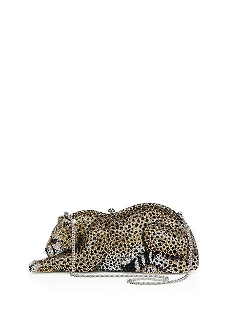 Judith Leiber - Wildcat Crystal Box Bag