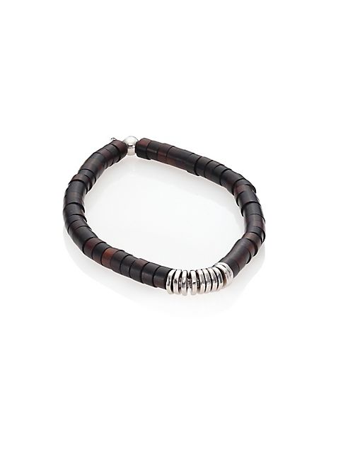 Tateossian - Silver Bamboo Bracelet