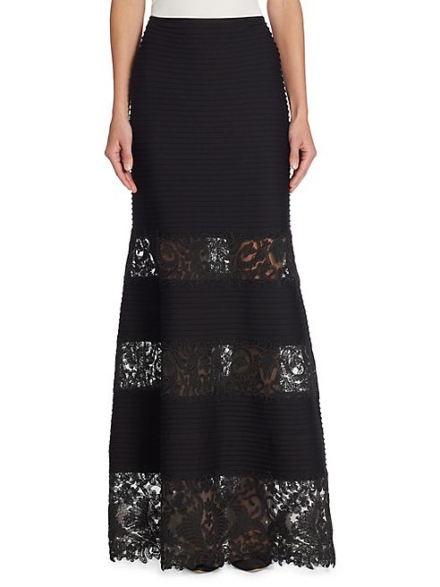 Tadashi Shoji - Pintuck Corded Maxi Skirt