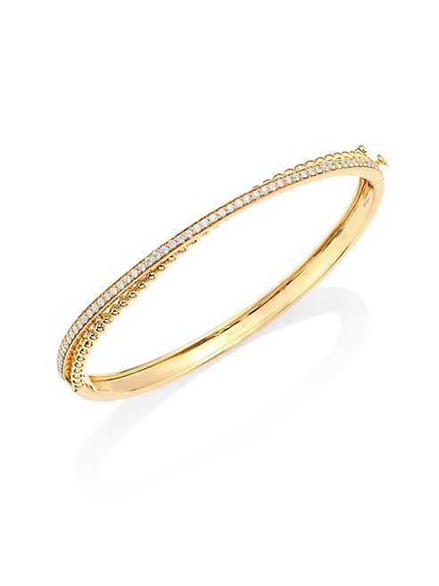 Hueb - Bubbles Diamond & 18K Yellow Gold Bangle Bracelet