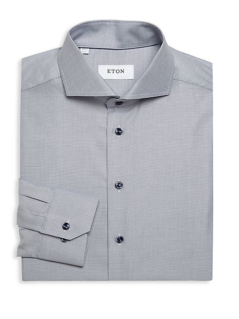 Eton - Regular Fit Micro-Checked Shirt