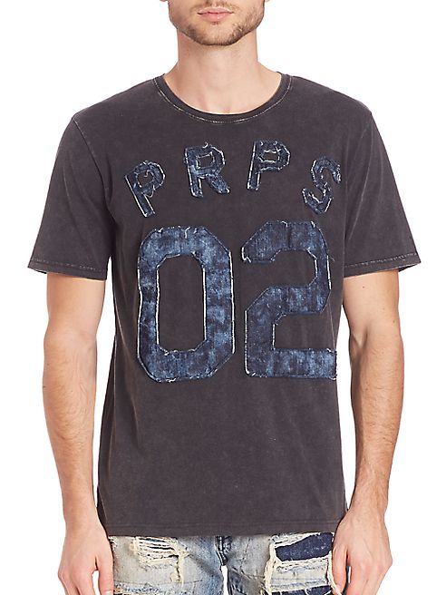 PRPS - Clouded Denim Applique Tee